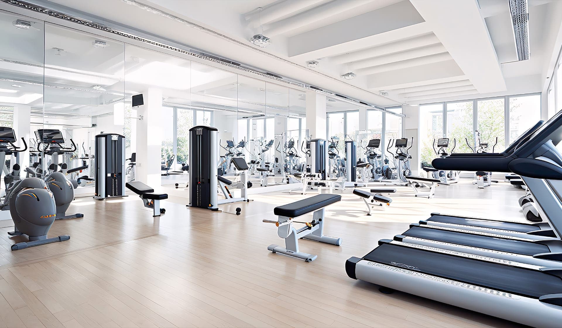 Artist's render of the fitness gym at V² Development Plaza