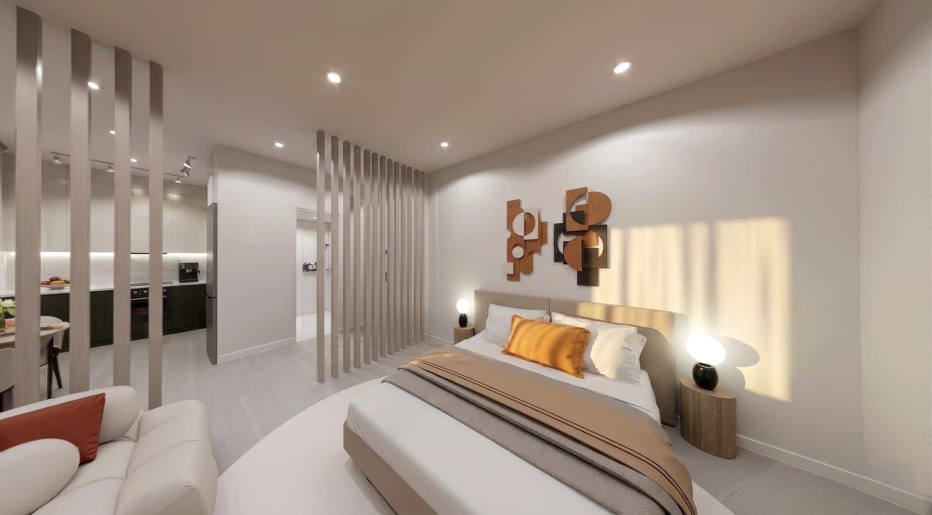 Artist's render — representative model interior, not a photograph of this specific unit
