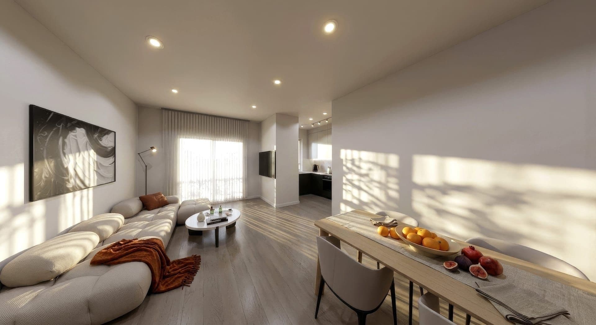 Artist's render — representative model interior, not a photograph of this specific unit