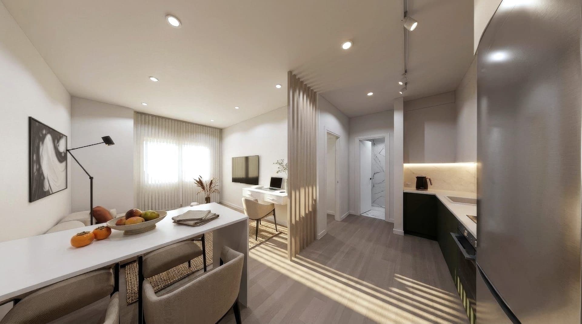 Artist's render — representative model interior, not a photograph of this specific unit